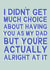 Funny Father's Day Card - Actually Alright created by Sarah Harding