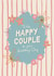 Modern Wedding Card - To The Happy Couple - Flowers created by Sweetlove Press
