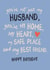 Heartfelt Birthday Card - For Husband- Not Just My Husband created by Sweetlove Press