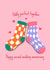 Cute Anniversary Card - 2nd - Odd Socks created by original fox designs