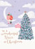 Classic Christmas Card - For Niece - Trees created by Louise Tiler