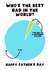 Cute Father's Day Card - Best Dad In The World - Pie Chart created by Pink Peach Cards