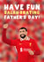 Football Father's Day Card - Mo Salah - Liverpool created by Pink Peach Cards