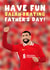 Football Father's Day Card - Mo Salah - Liverpool created by Pink Peach Cards