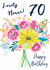70th birthday card for Nonna - Classic - Floral created by Katie Phythian Design