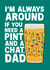 Heartfelt Father's Day Card - Pint And A Chat created by Pickled Prints