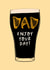 Classic Father’s Day Card - Guinness - Enjoy Your Day created by patternmuse
