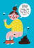 Funny Father's Day Card - For Girl Dad - Thanks For Putting Up With My Shit created by Alice Mole Illustration
