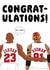 MJ and Rodman Congratulations Card - Basketball Sports Fan created by Nicely Said Co.