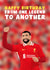 Liverpool Birthday Card - Football - Mo Salah created by Pink Peach Cards