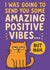Funny Love And Friendship Card - Grumpy Cat - Positive Vibes created by Thankful Cards