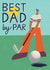 Retro Fathers Day Card - Golf Pun - Best Dad By Par created by Laura Darrington Design Ltd.