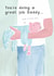 Cute 1st Father's Day Card - Baby Boy - You're Doing A Great Job created by Holly Fox