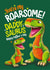 Cute Father's Day Card - Daddy-Saurus - Roarsome created by Atwood & Atwood