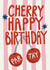 Classic Birthday Card - Cherries created by Giddy Kipper