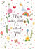 Pretty Birthday Card - For Mum - What Would I Do Without You created by Love Lucy Illustration