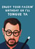 Funny Birthday Card - Danny Dyer - Last One Laughing created by Giddy Kipper