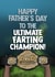 Funny Father’s Day Card - Ultimate Farting Champion - Belt created by I Draw Stuff 