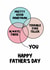 Classic Father's Day Card - Venn Diagram - Dad Traits created by @MarcoLooks