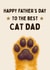 Cute Father's Day Card - Best Cat Dad - Paw created by Hello Fridays Studio