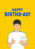 Leeds United Birthday Card - Ao Tanaka - Football created by The Cake Thief