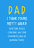 Funny Father's Day Card - From Favourite Child - Blink Twice created by Silly Billy