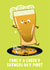Cute Father's Day Card - Cheeky Pint created by Lucy Maggie Designs