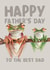 Cute Father's Day Card - Frogs Hanging Around - Best Dad created by lil wabbit