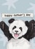 Cute Father's Day Card - Panda Bear created by lil wabbit