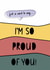 Card title: Just a card to say I'm so proud of you created by Oludidit
