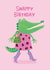 Cute Birthday Card - For Her - Crocodile created by Holly Fox