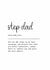 Classic Father's Day Card - For Stepdad - Definition created by Kalm Lettering