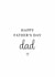 Classic Father's Day Card - Minimal Typography created by Kalm Lettering