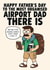 Funny Father's Day Card - Airport Dad - Most Organised Airport Dad There Is created by Studio Doodles