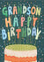Classic Birthday Cake Card - For Grandson created by Louise Tiler
