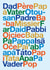 Classic Father's Day Card - Typographic Languages created by Dicky Bird