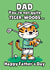 Funny Father's Day Card - Golfing Dad Who Thinks He's Tiger-Woods - Tiger Pun created by On Fire Typography