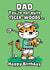Funny Birthday Card - Golfing Dad Who Thinks He's Tiger-Woods - Tiger Pun created by On Fire Typography