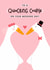 Cute Wedding Card - Quacking Couple - Geese created by Joanne Hawker
