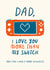 Funny Father's Day Card - Switch - Five More Minutes created by Soggy Day Studio