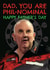 Darts Father's Day Card - Phil Taylor - Pun created by AbiGoLucky