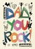 Arty Classic Father's Day Card - You Rock! - Band - Piano, Microphone & Guitar created by Hello Hatty
