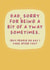 Funny Father's Day Card - Sorry - Take After You created by Sarah Harding