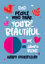 Fun Father's Day Card - People Who Think You're Beautiful - James Blunt created by Superlush Cards