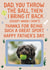 Funny Father's Day Card - From The Dog - Fetch created by Nicole Pritchard
