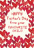 Classic Father's Day Card - Favourite Child created by The Boy and the Bear