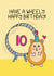 Cute 10th Birthday Card - Hamster - Wheely created by Schnauzer Scribbles