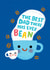 Cute Father's Day Card - Coffee Pun - Best Dad There's Ever Bean created by Stormy Knight