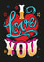 Arty Anniversary Card - Tattoo Inspired - Love You Heart Tattoo created by Stormy Knight