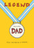 Classic Father's Day/Birthday Card - Awesome Dad - Medal created by Poet and Painter